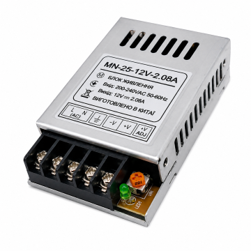 Блок живлення  12V 24W 2A 74х87х34 пласт,корпус роз,типу