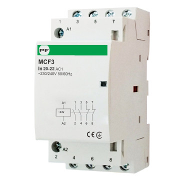 Магнітний пускач 3х25 2NC 230V на дін рейку