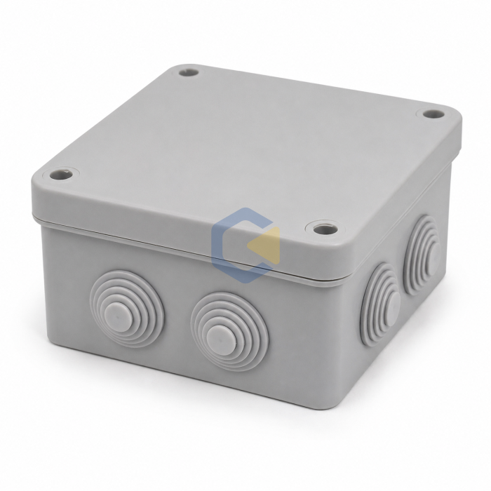 Коробка розподільча 100х100х50 4 каб. IP44 Коробка розподільча 100х100х50 4 каб. IP44