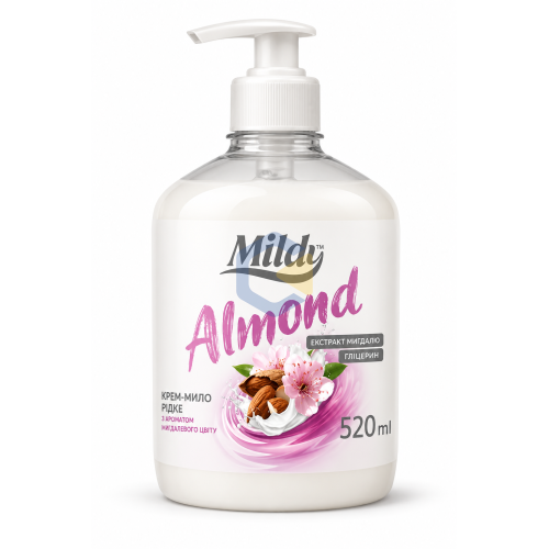 Крем-мило рідке Almond 520мл Афіна