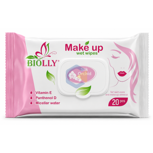 Вологі серветки make up 20шт Biolly