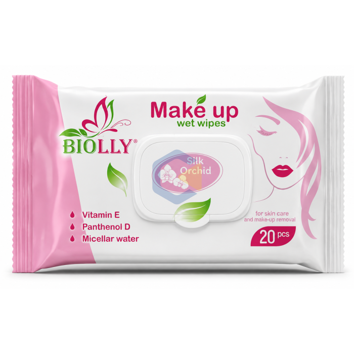 Вологі серветки make up 20шт Biolly Вологі серветки make up 20шт Biolly
