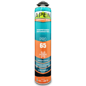 Піна монтаж.Пістолет APEN PRO 65 Gunfoam 875мл