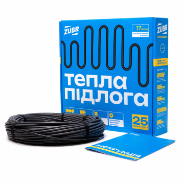 Кабель нагрівальний ZUBR DC Cable 17/210Вт 12,5 м.