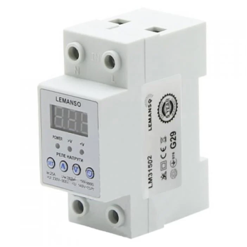 Реле напруги 63А Щит Lemanso LM31502